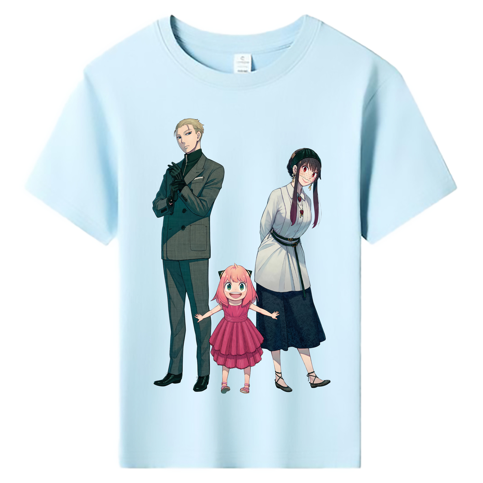 （画像用） SPY×FAMILY间谍家家酒 綿100％キッズTシャツ（フロントプリント）